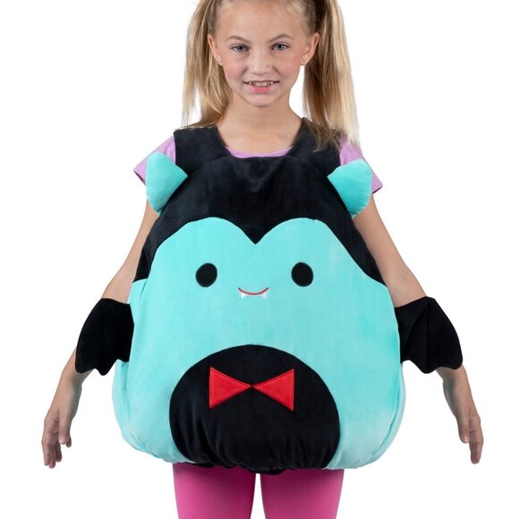 Squishmallows Drake Vampire Bat Plush Kids Costume Size M Squishmellow HALLOWEEN - Picture 1 of 5